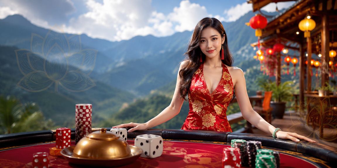 Khu vực ván bài và xúc xắc sôi động tại Sapa